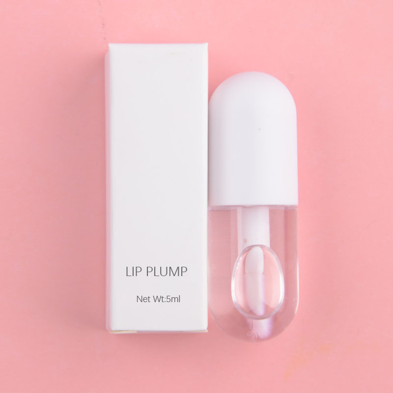 Wholesale Vegan Organic Herbal Sugar Lip Plumper Color-Changing Glossy Honey Moisturizing Fruit Liquid Glaze Waterproof Lip Balm