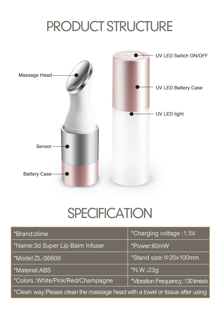 Private Label Portable Lip Plump Enhancer Beauty Device Silicone Electric Lip Plumper