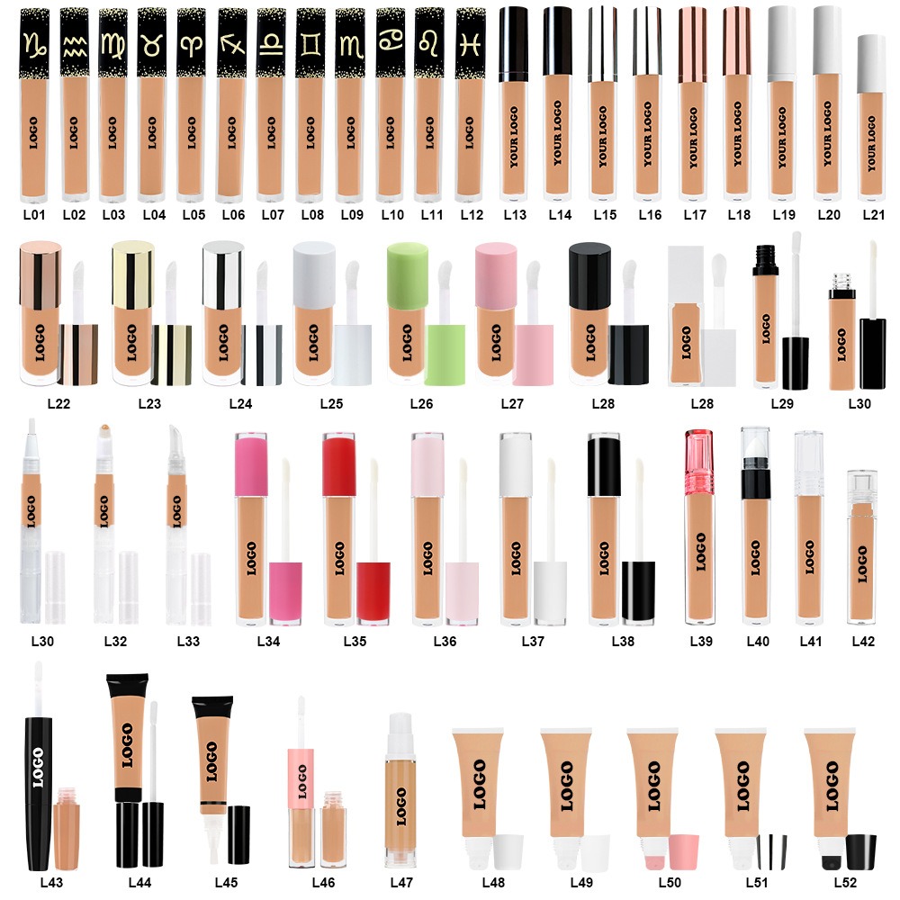 Wholesale 18 Colors All Skin Waterproof Longlasting Vegan Full Coverage Oil Control Makeup Private Label Liquid Concealer