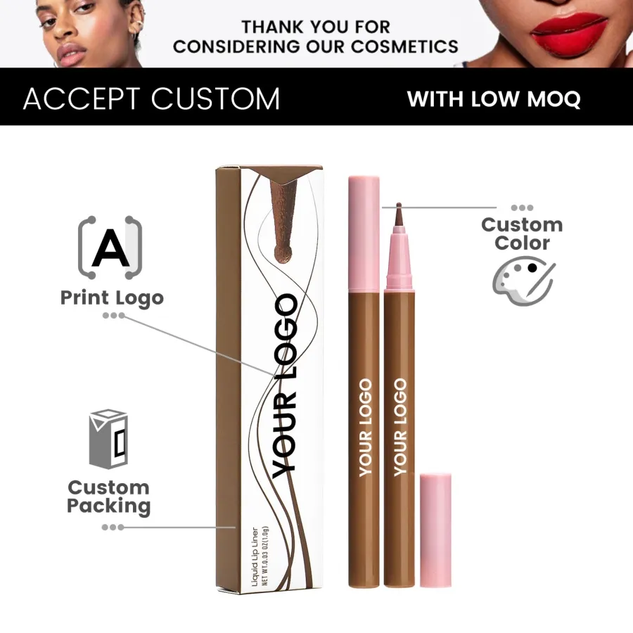 Easy Apply Color Water Proof Customised Lip Liner for Annual Meetings