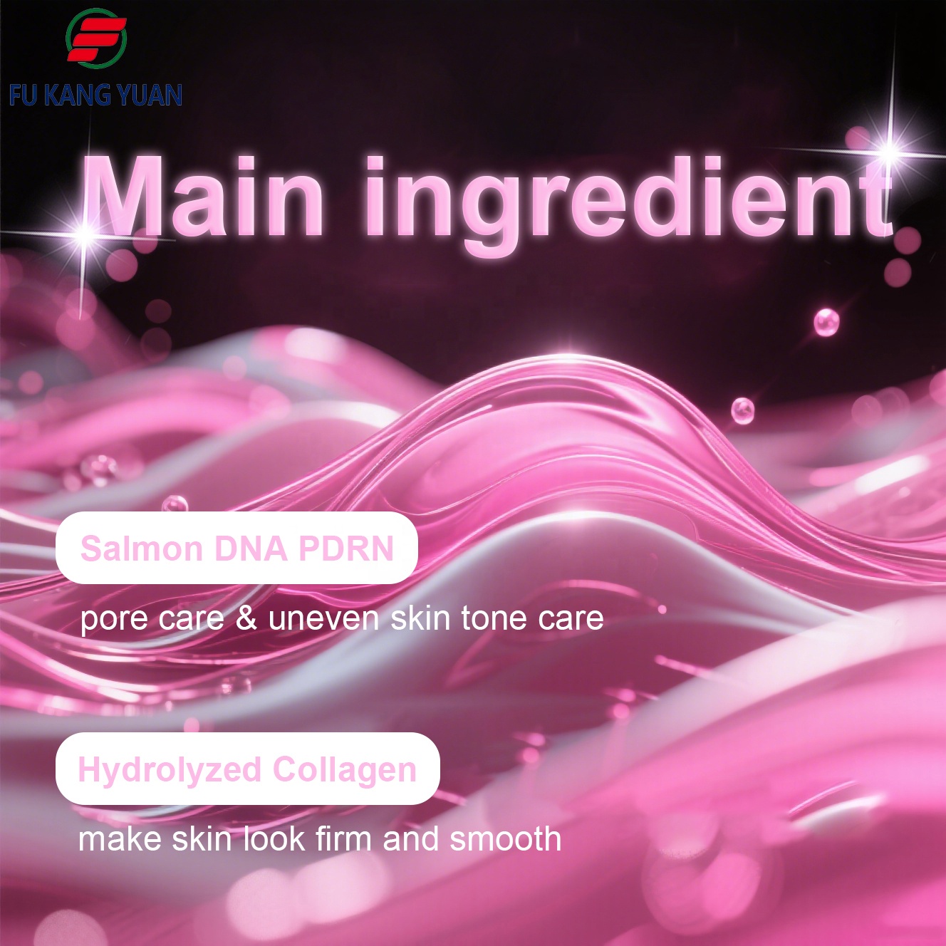 Salmon DNA PDRN Korean Collagen Face Mask Pink Sheet Mask For Hydration Firming Skin Tone Glass Skin Effect PDRN Ingredients