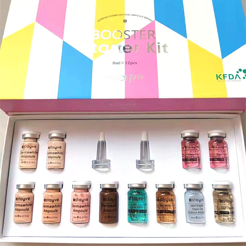 Korea Skin Ampoule Stayve Serum Foundation Bb Cream Serum Bb Booster Starter Kit Salmon DNA Gold Serum Makeup Liquid Foundation