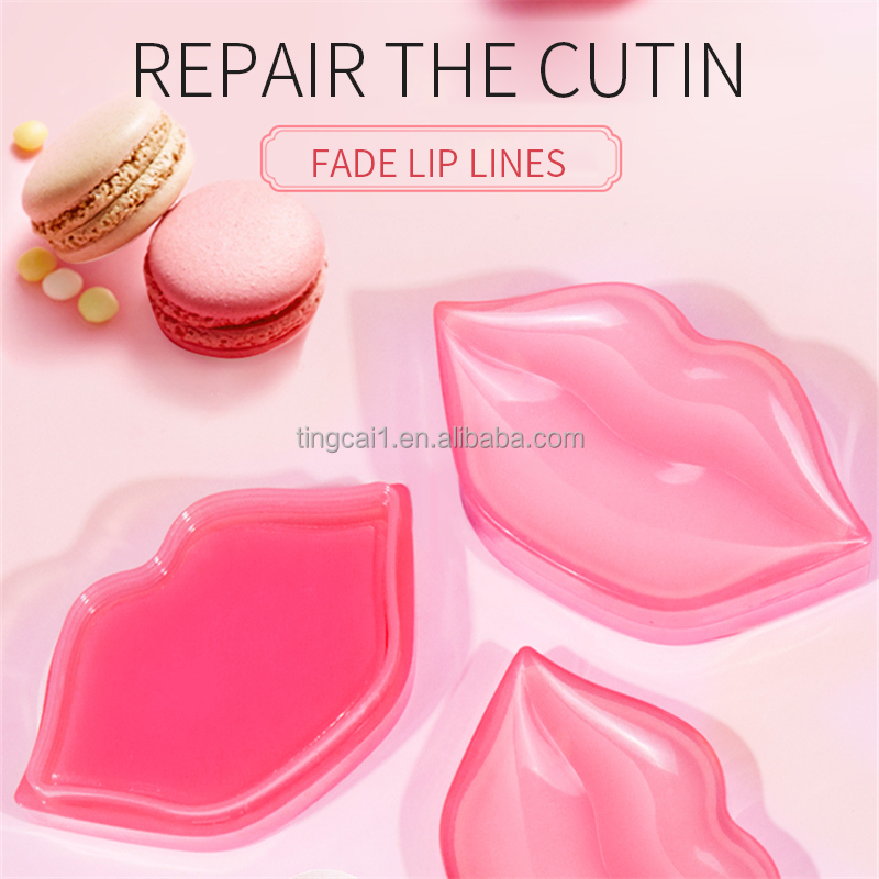 Korean Private Label Wholesale Lip Lightening Mask Sheet Crystal Collagen Lip Mask