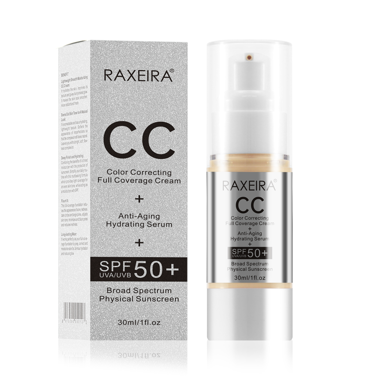 Wholesale Nude Makeup BB Cream Liquid Foundation Color Correcting Full Coverage Cream Foundation With Spf 50