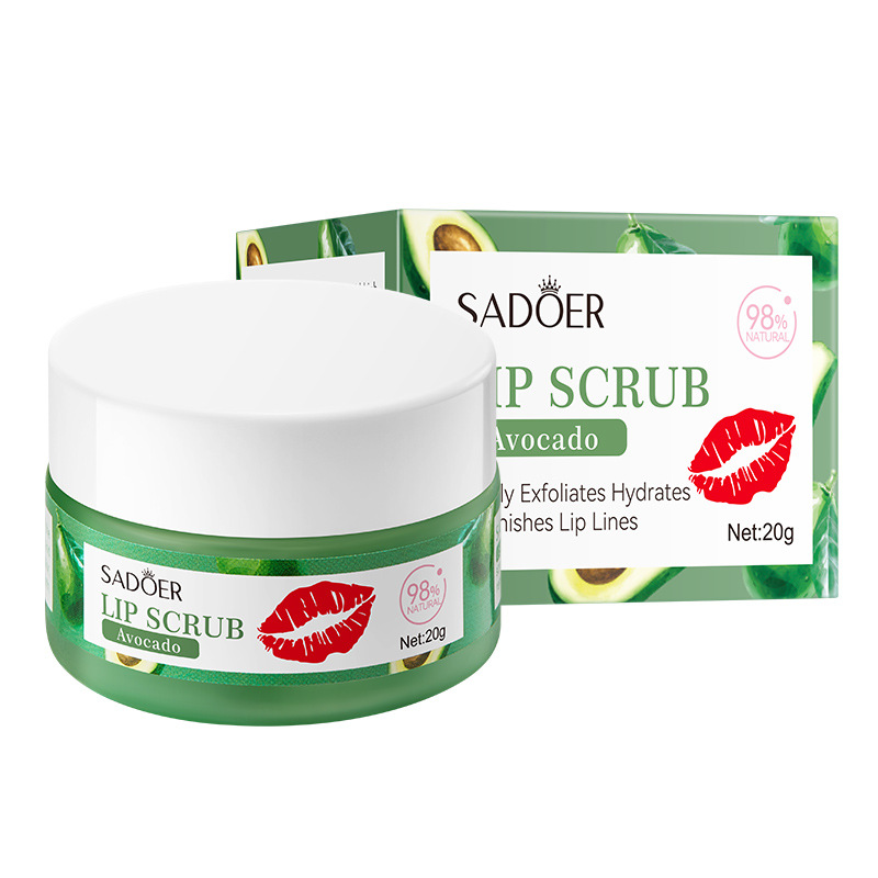Organic Vegan Lip Scrub Cream Wholesale Hydrating Lip Balm with Plant Extracts Exfoliating Moisturizing Nourishing Lip Care
