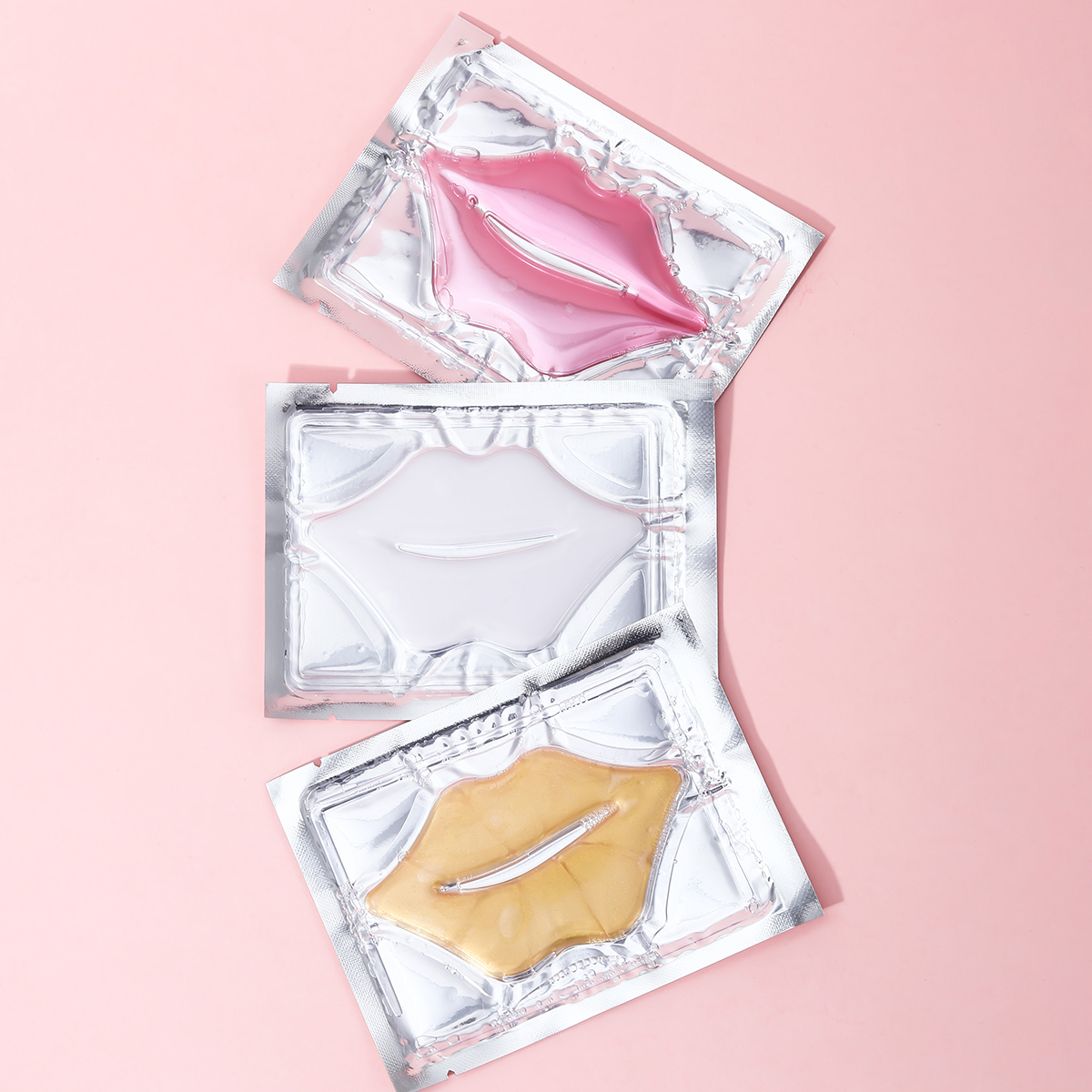 Korean Organic Vitamin C Aloe Vera Lipmask Moisturizing Crystal Sheet Sleeping Collagen Mask Vegan Whitening Feature Beauty