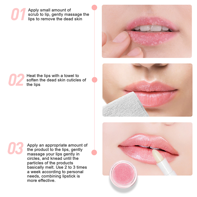 Wholesale OEM/ODM Private Label Strawberry Extract &160; Moisturizing Lip Scrub Lightening