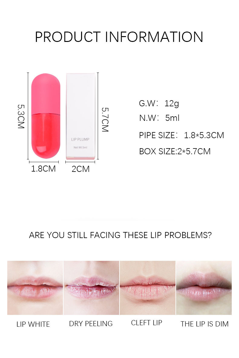 Wholesale Vegan Organic Herbal Sugar Lip Plumper Color-Changing Glossy Honey Moisturizing Fruit Liquid Glaze Waterproof Lip Balm