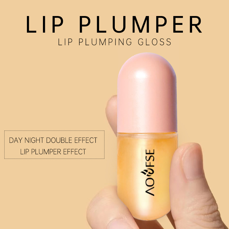 Custom Lip Plumper Gloss Hydrating Lip Plumper Bulk Reduce Fine Lines 100% Natural Lip Oil