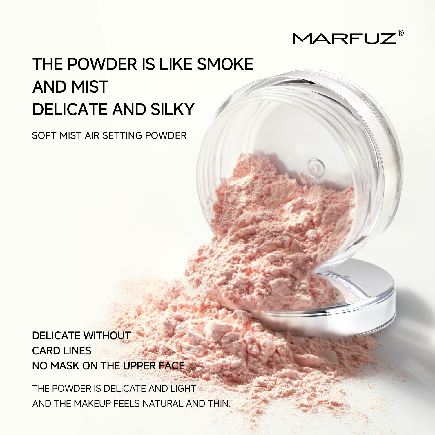 OEM Wholesales Change Skin Waterproof Soft Mist Air Concealer Makeup Setting Powder Loose Powder