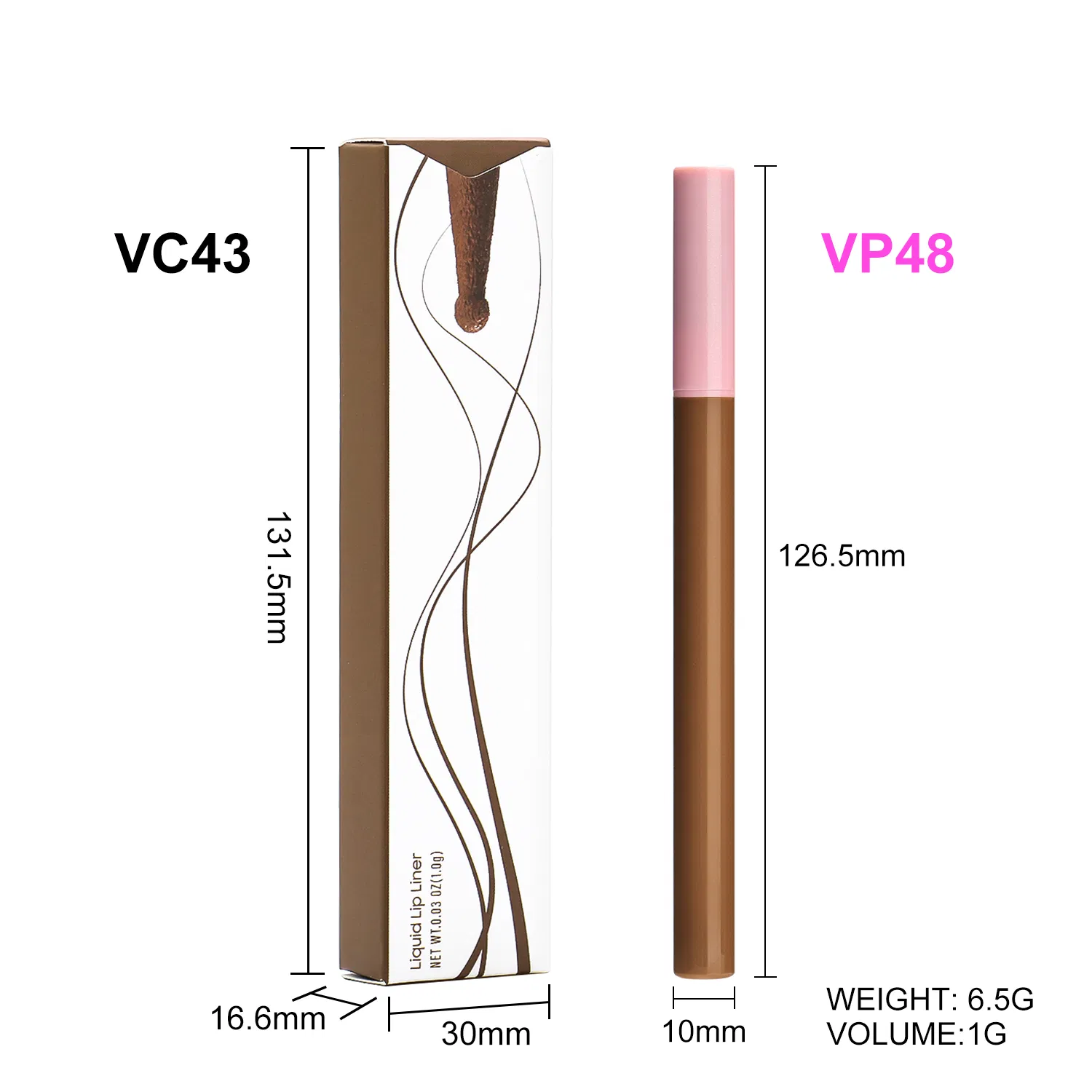 Easy Apply Color Water Proof Customised Lip Liner for Annual Meetings