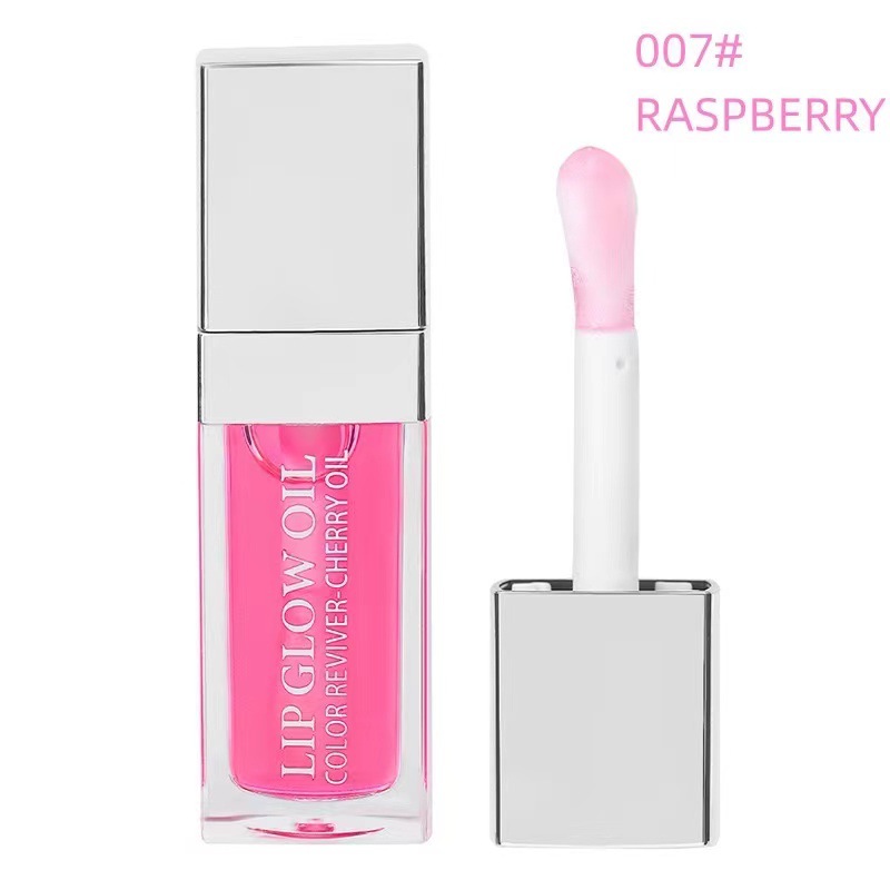 Liquid Lip Oil Plump Fruit Non-Stick Transparent LipGloss For Moisturizing Lips Plumper Lip Oil Color Changing Liquid Lipgloss