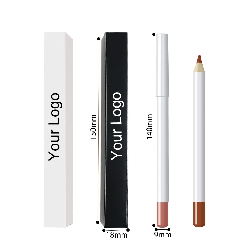 Pigment Lip Pencil Private Label Custom Wooden Pencil Creamy Waterproof Custom Lip Liner