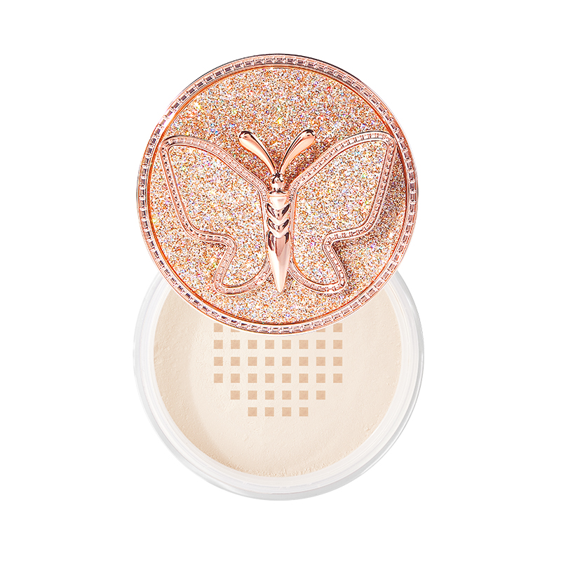 OCHEAL Waterproof Lasting Make up Powder Face Matte Setting Butterfly Loose Powder Makeup Foundation Matte Loose Powder