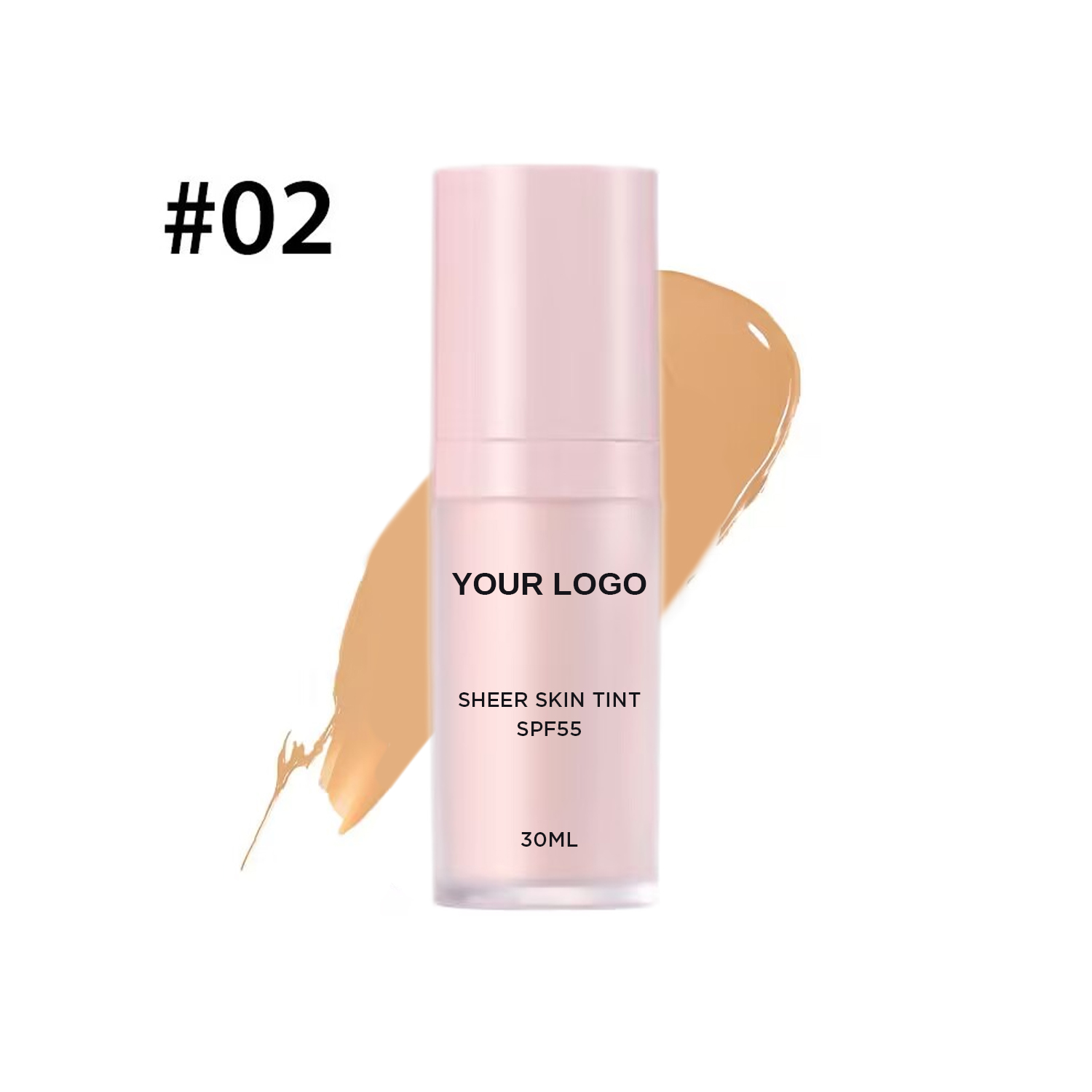 OEM Custom Sunscreen Vegan Moisturizer Concealer Liquid Foundation Private Label Waterproof Long-Lasting SPF55 Oil-Control