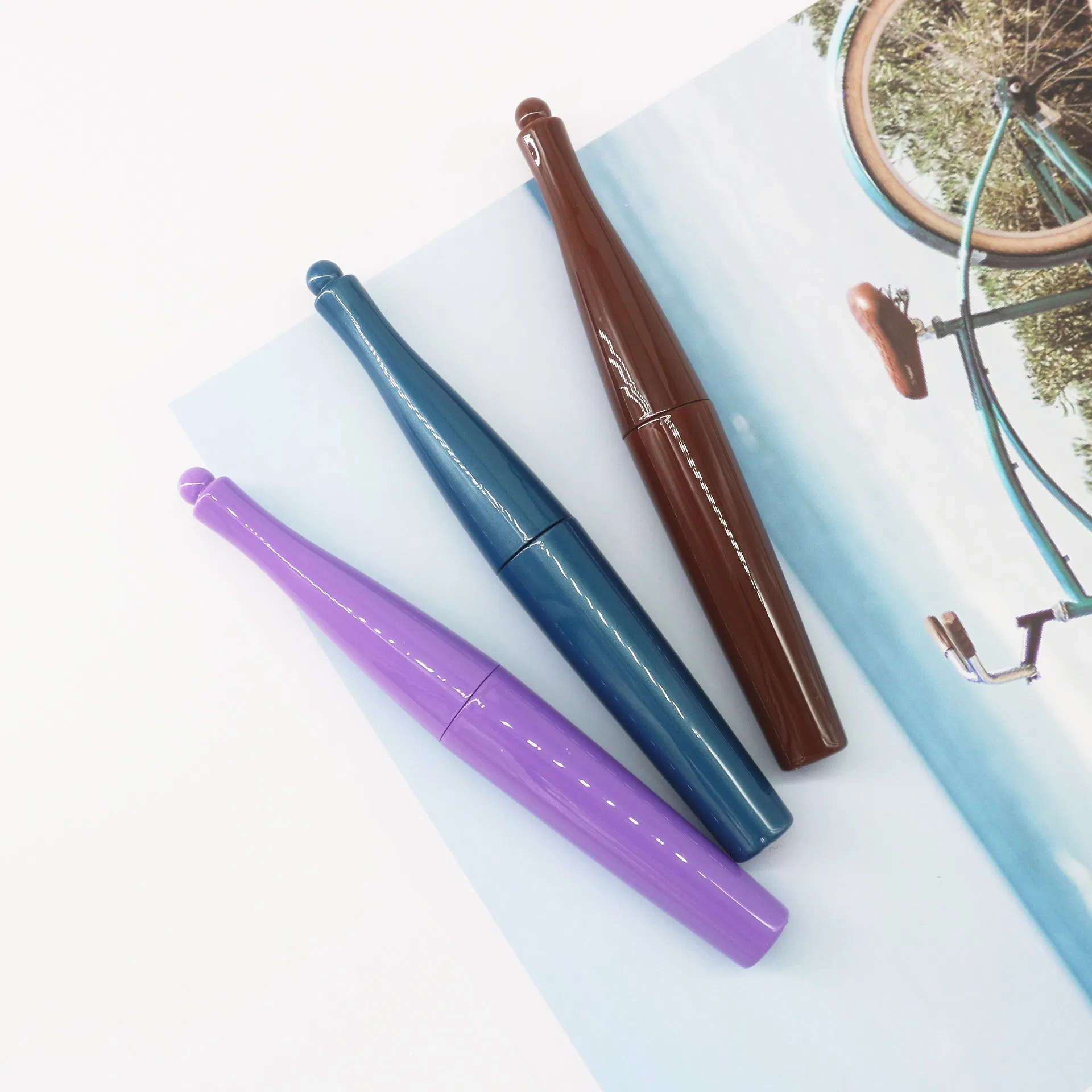Eml M2680 Bowling Shape Mascara Empty Case Colorful UV Coating Plastic Mascara Packaging