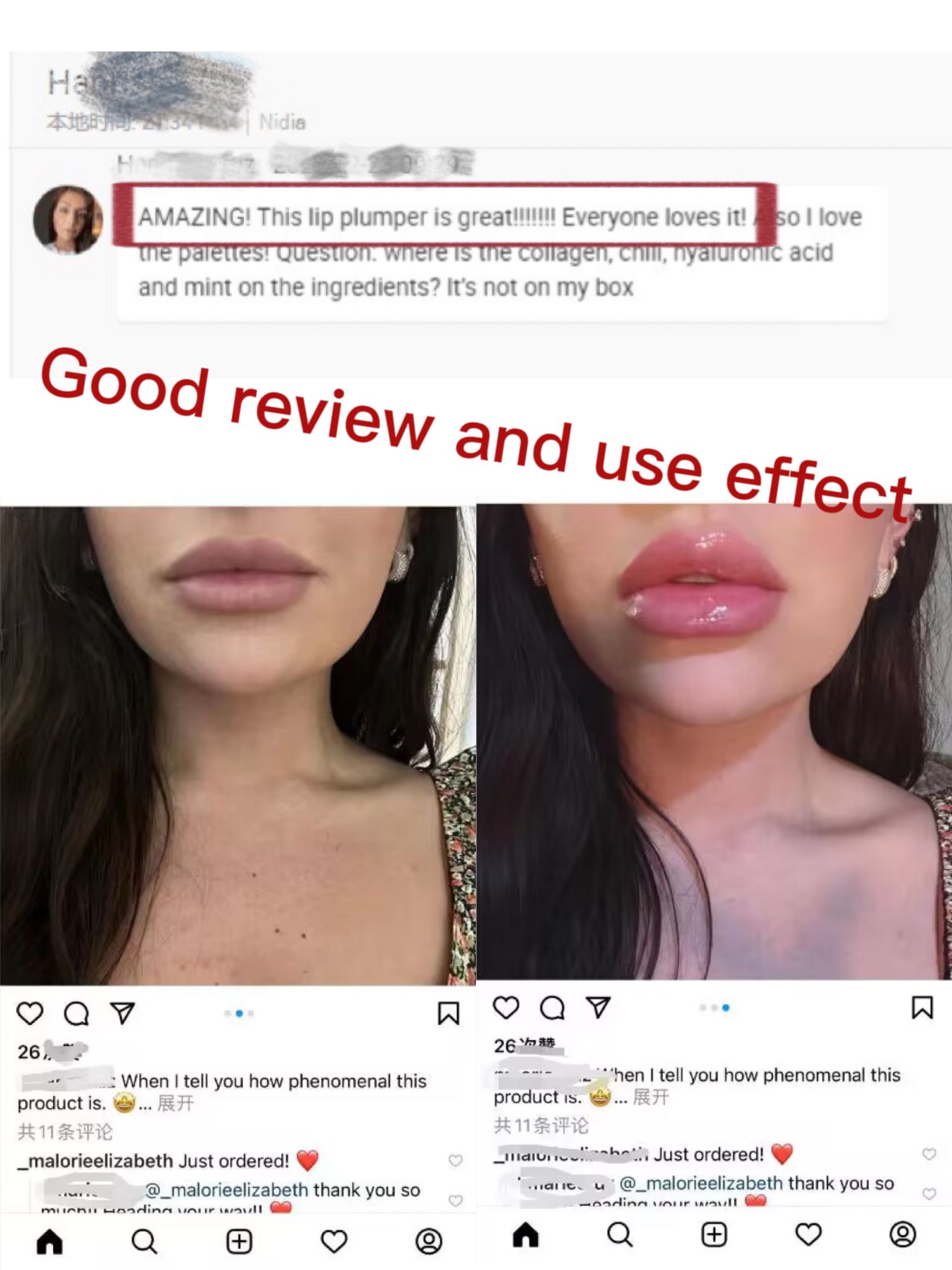 Lip Plumper Fuller Tinted Lip Gloss Plumping Instant Spicy Private Label Hyaluronic Maximizer Extreme Lip Plumper Gloss
