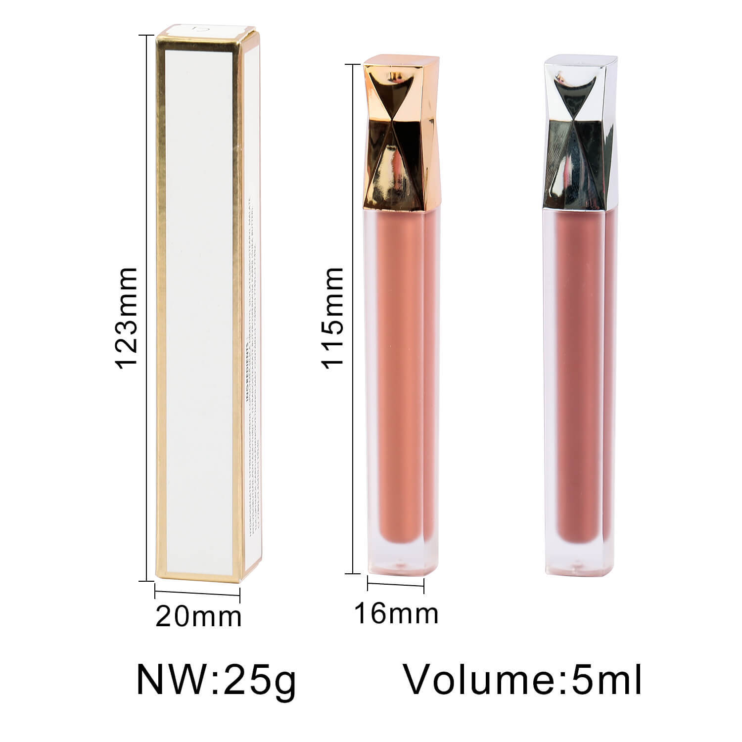 Wholesale Customized Logo Private Label Glossy Liquid Lipstick Moisturizing Matte Nude Long Lasting Lip Gloss