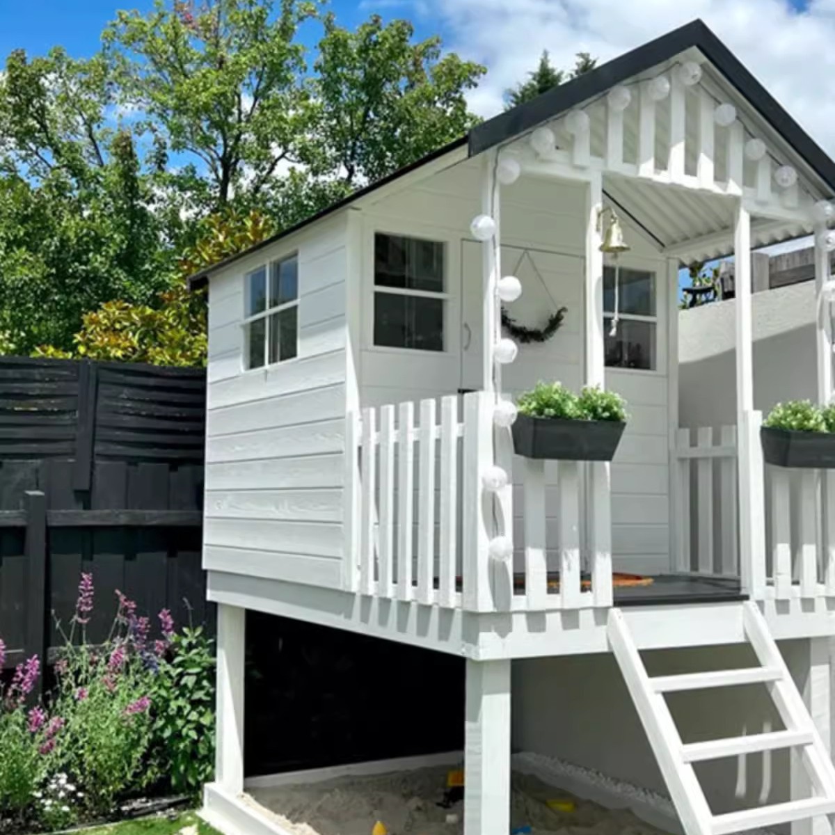 Custom Prefab Wooden Cabin Outdoor Garden Shed Log House, Weather-Resistant, Factory Direct Wholesale.