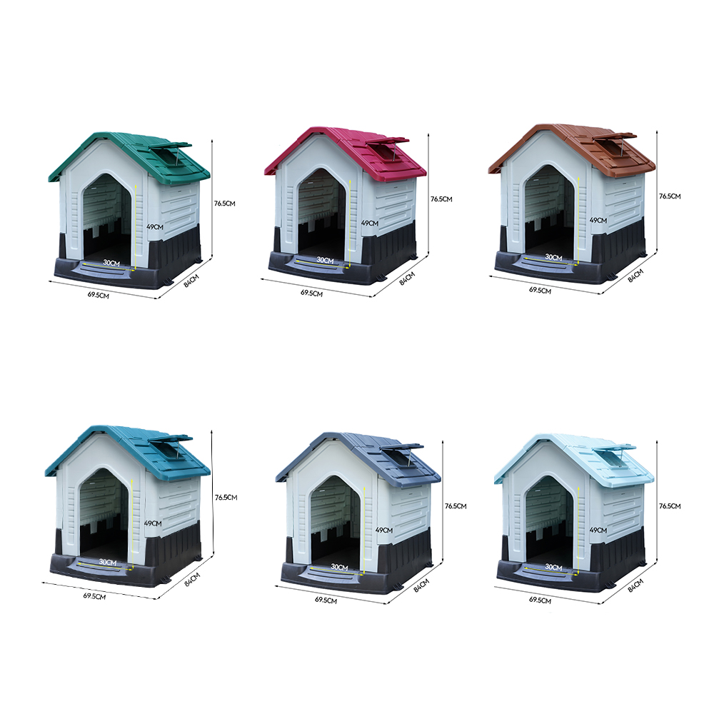 Manufacturer Wholesale Outdoor Plastic Waterproof Dog House with Window Toilet
