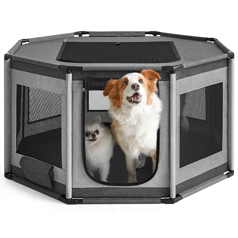 Pet Enclosure Octagonal Waterproof Tent Collapsible Pet Tent Breeding Cage Baby Box Dog Cat Delivery Room Isolation Room