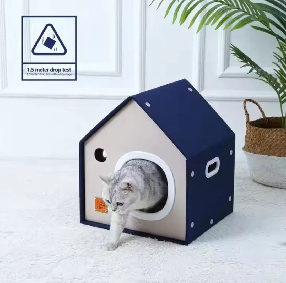 Unique Paper Cat House for Eco-Conscious Pet Enthusiasts