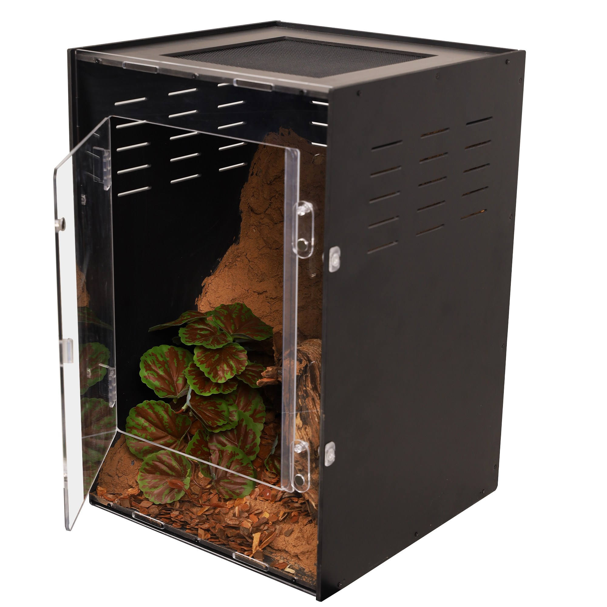 Pet Cages &amp; Houses Classic Style PVC /Acrylic Insect Frog Spider Gecko Reptile Enclosure Terrarium Cage Factory-Supplied