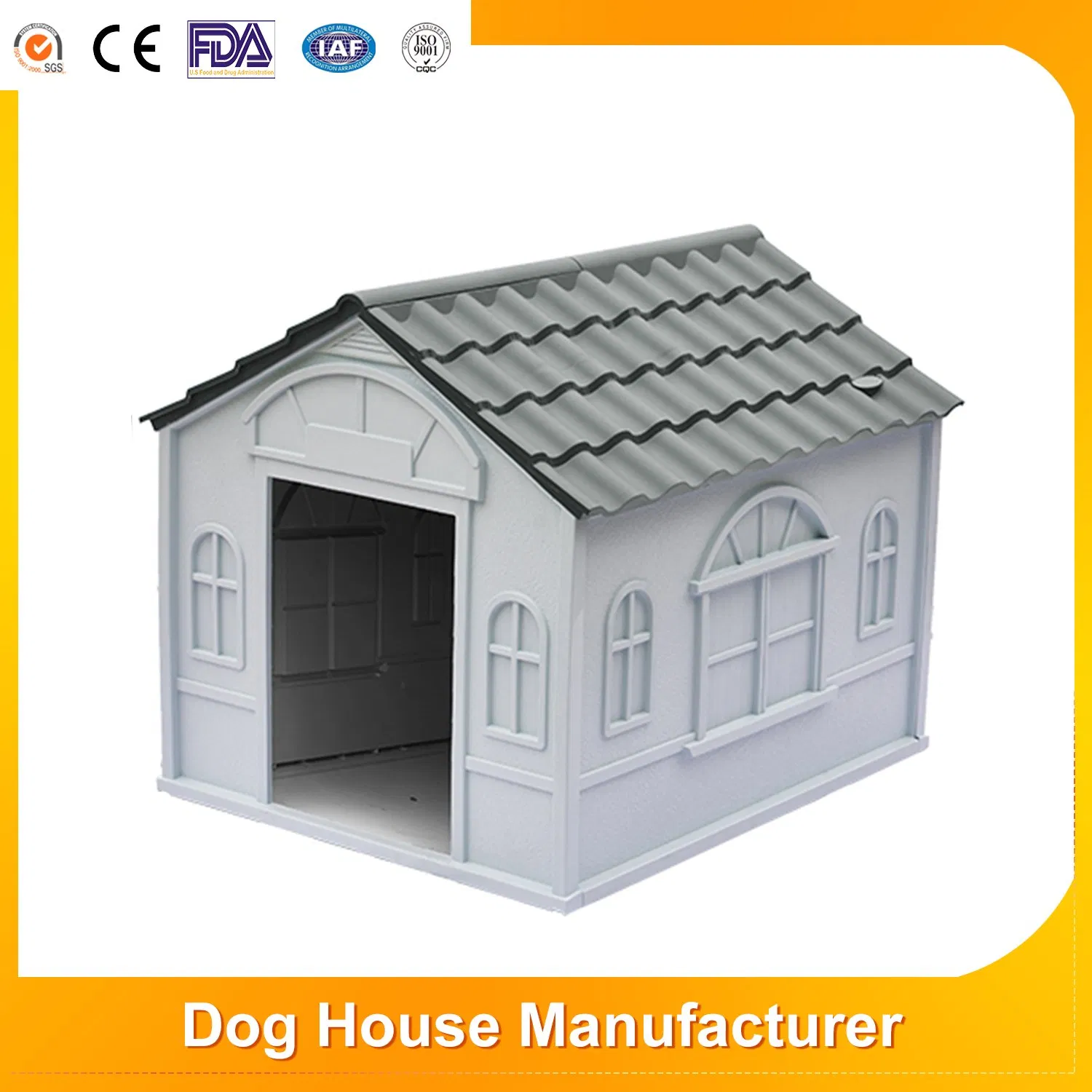 Factory Modern Eco Friendly Outdoor/Indoor Luxury Pet Villa Cats Cage Foldable House PVC Large Pet Dog House for Sale