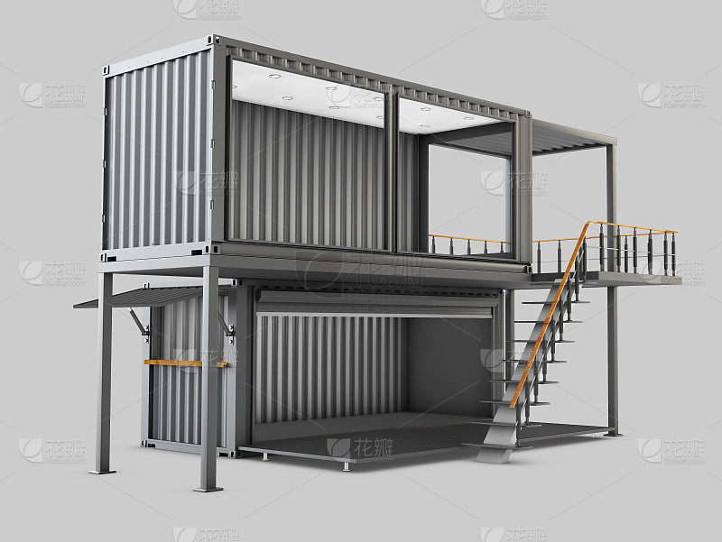 Leak Proof Moisture Portable Modular Housing Solutions Fire-Resistant Container Homes Lightweight Galvanized Structure 001004