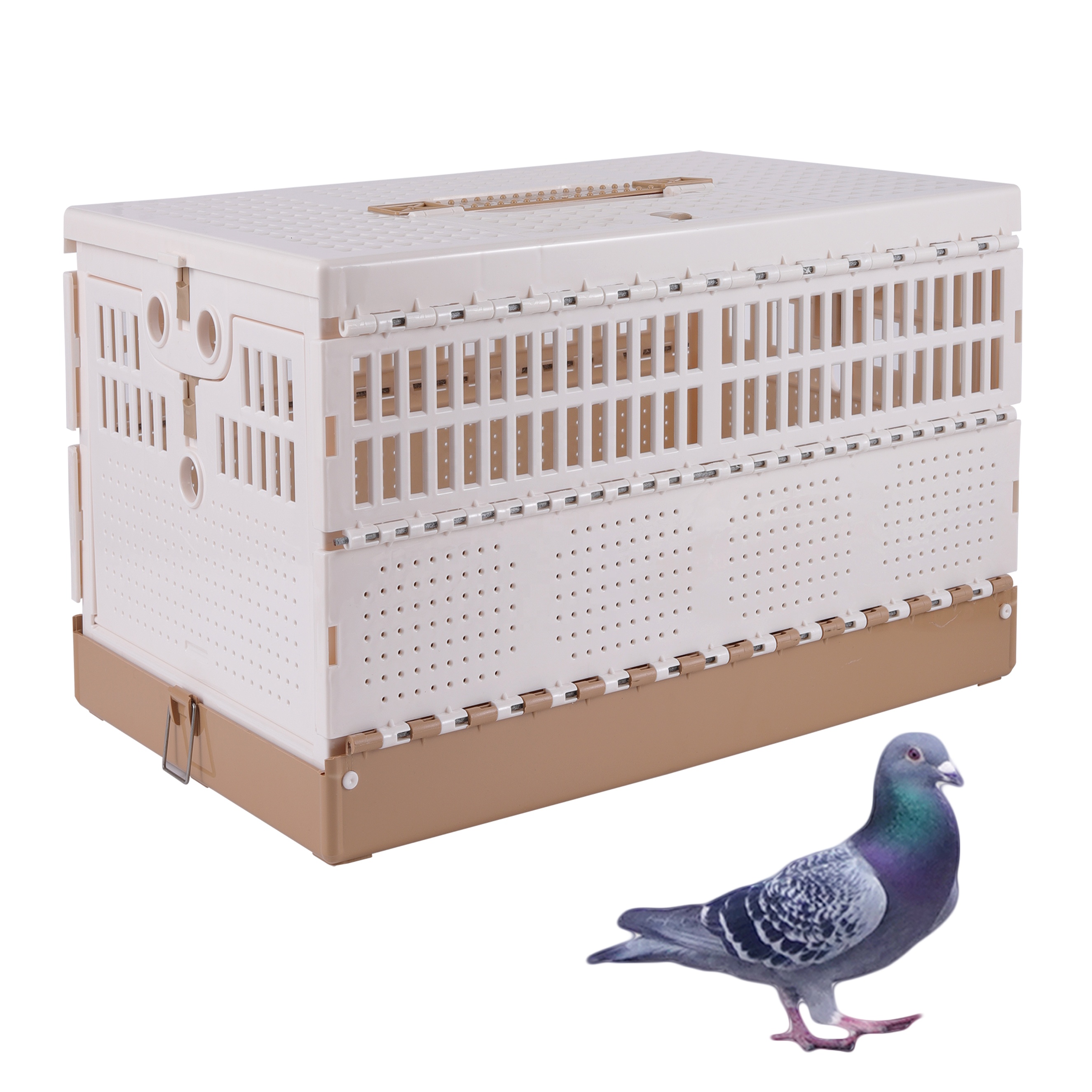Pigeon Cages &amp; Houses Pet Carrier Bird Foldable Cage Portable Pigeon Training Box Cage