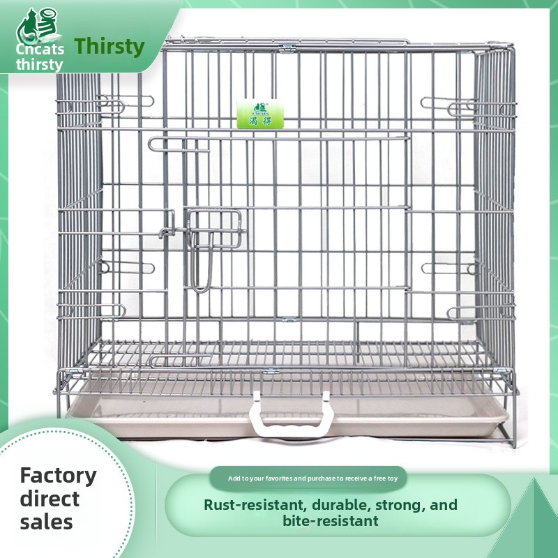 Portable Powder-Coated Foldable Steel Wire Dog and Cat Pet Cages Wholesale