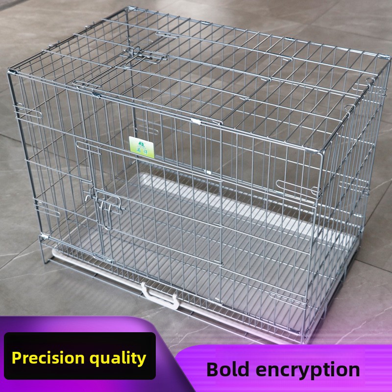 Portable Powder-Coated Foldable Steel Wire Dog and Cat Pet Cages Wholesale