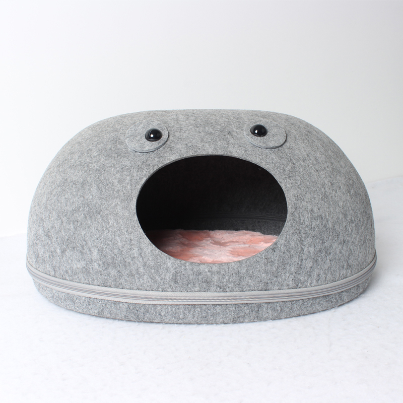 Removable Indoor Luxury Pet House Felt Cat Cave House