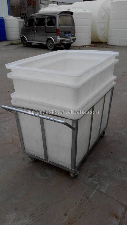 450 Ltr Heavy Duty Crate Made for Manufacturing Plant by LLDPE Rotomoulding Technique