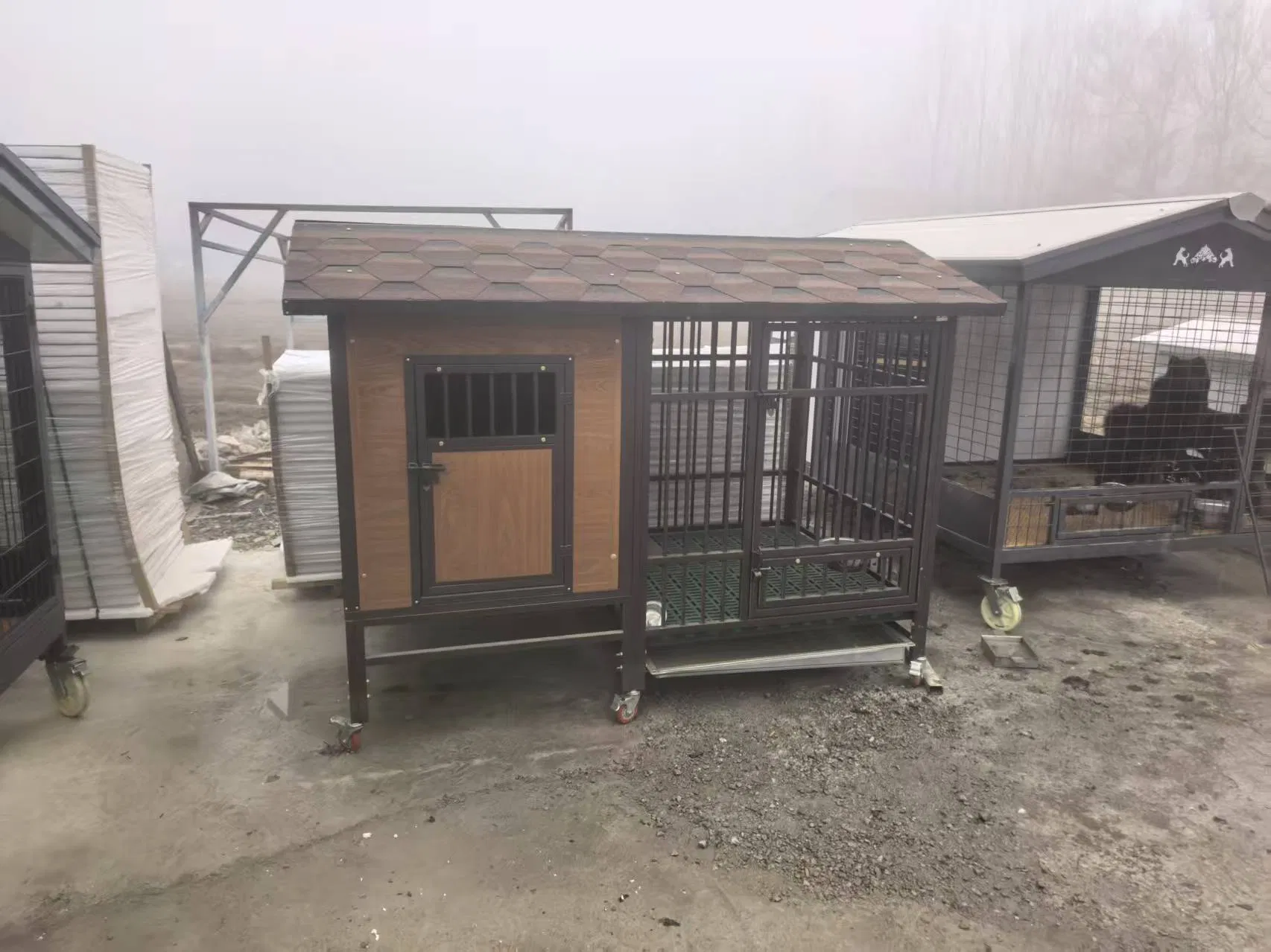 2024 Trend Products Various Sizes Outdoor Rainproof, Insulated Ventilated, Modern Luxury Solid Wood Dog House