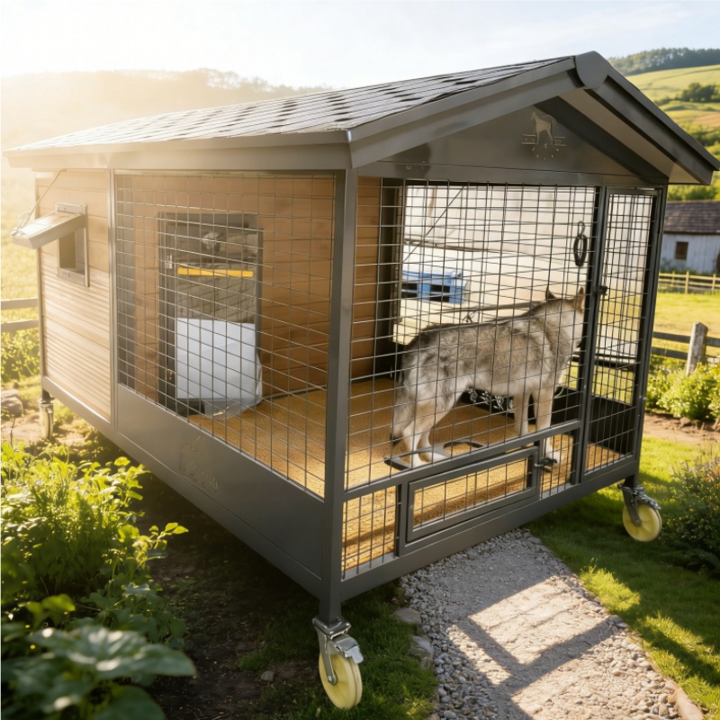Puppy Training Outdoor Crate - Included Divider for Size Adjustment
