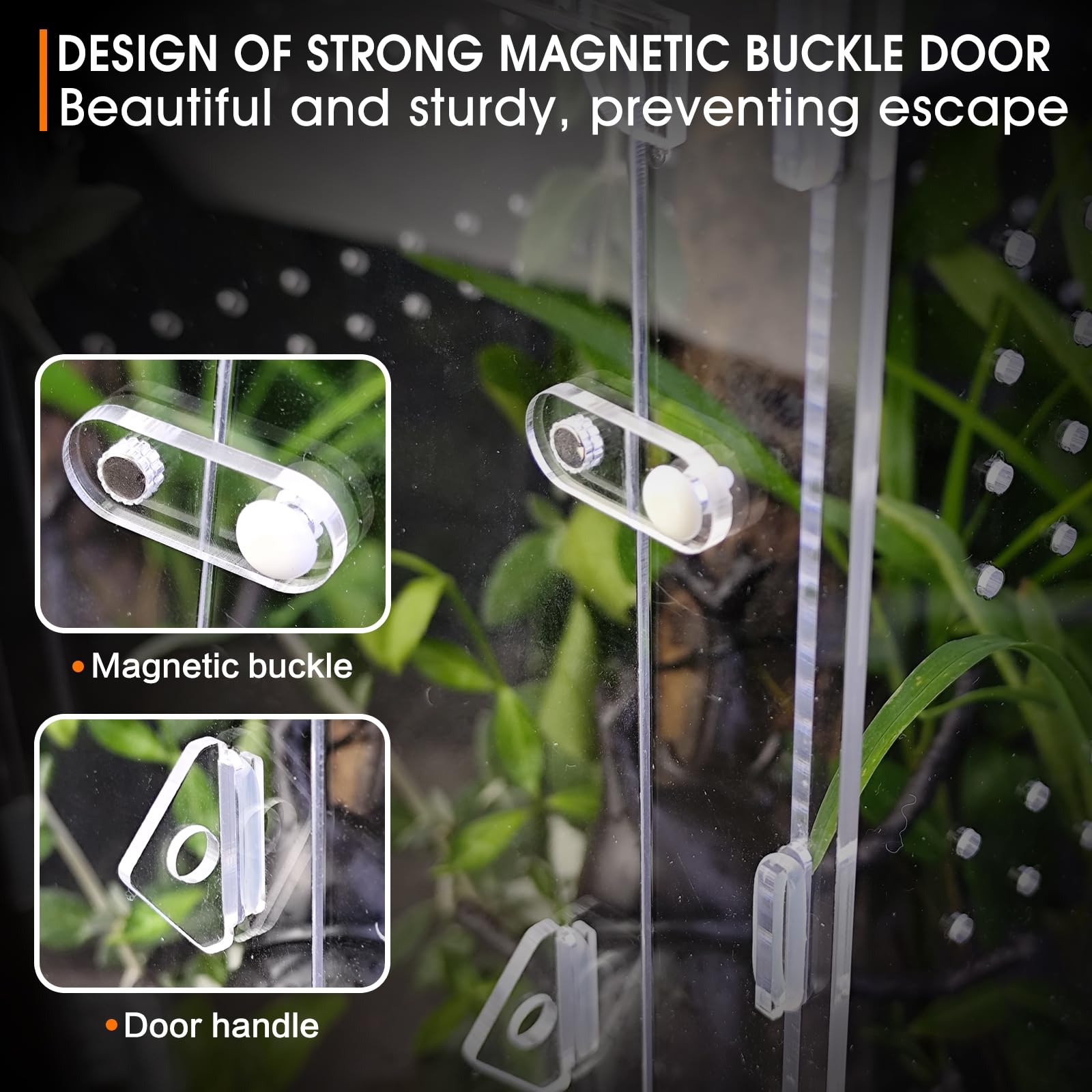 Customized Detachable Acrylic For Eco-Friendly Lightweight Pet Cages Transparent Reptile Habitats Small Reptile Enclosures