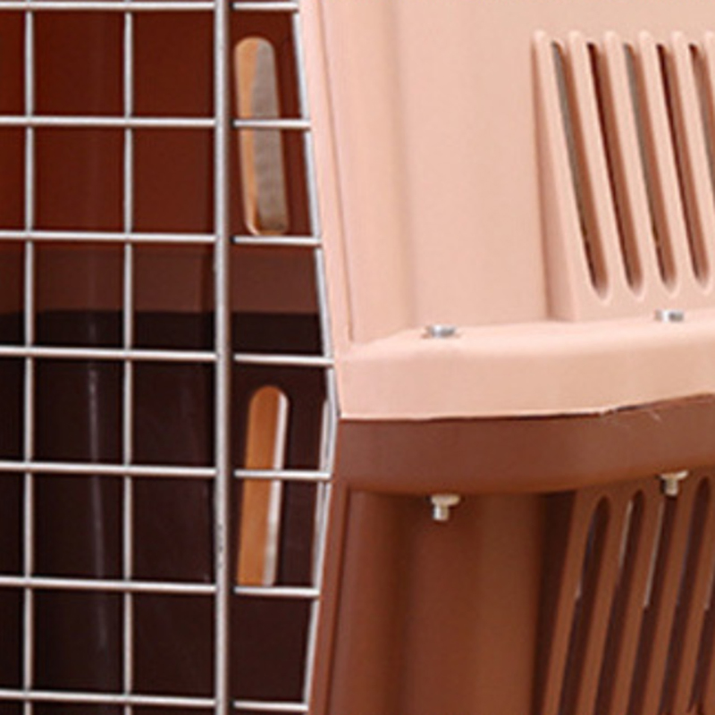 Durable Pet Carry Cage Tray Portable Plastic Travel Box Outdoor Airline Pet Cage