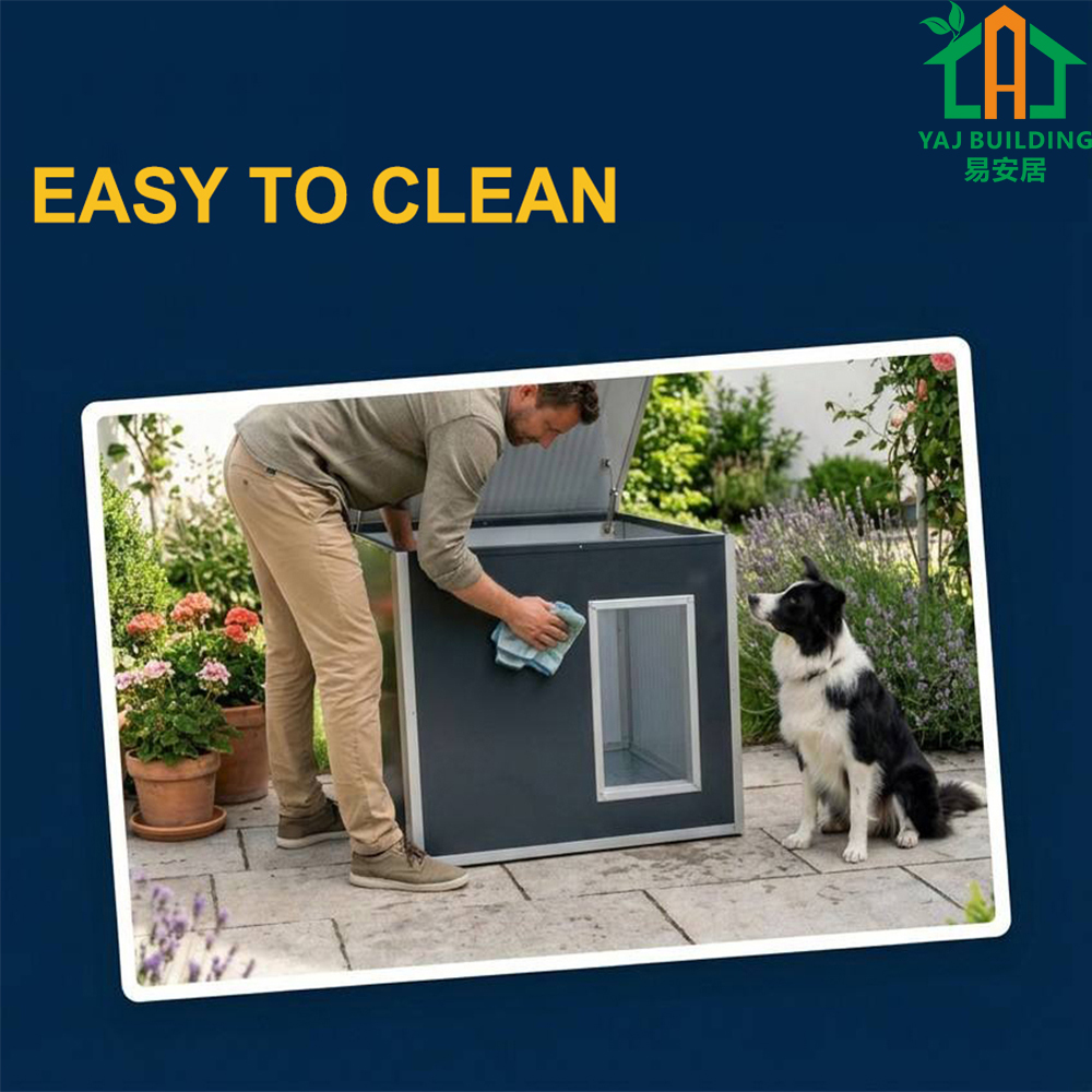 Heavy Duty Insulated Dog House for Winter All Weather Windproof Pet Cage Home Extra Large Waterproof Kennel Outdoor Dog House