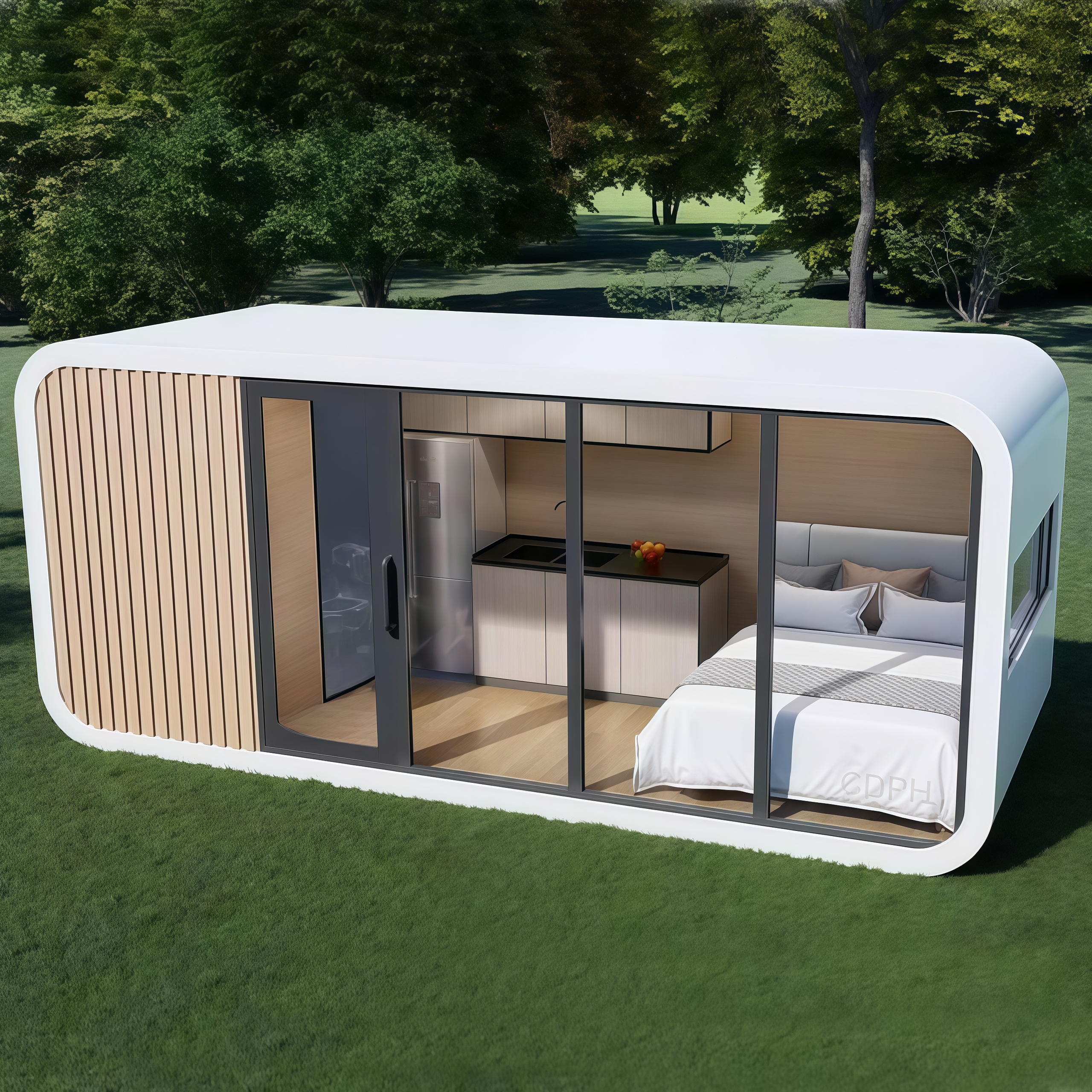 Prefabricated Breathable Apartment Houses Prefab House For Backyard Outdoor Garden Studio Office Shed House Gym Room