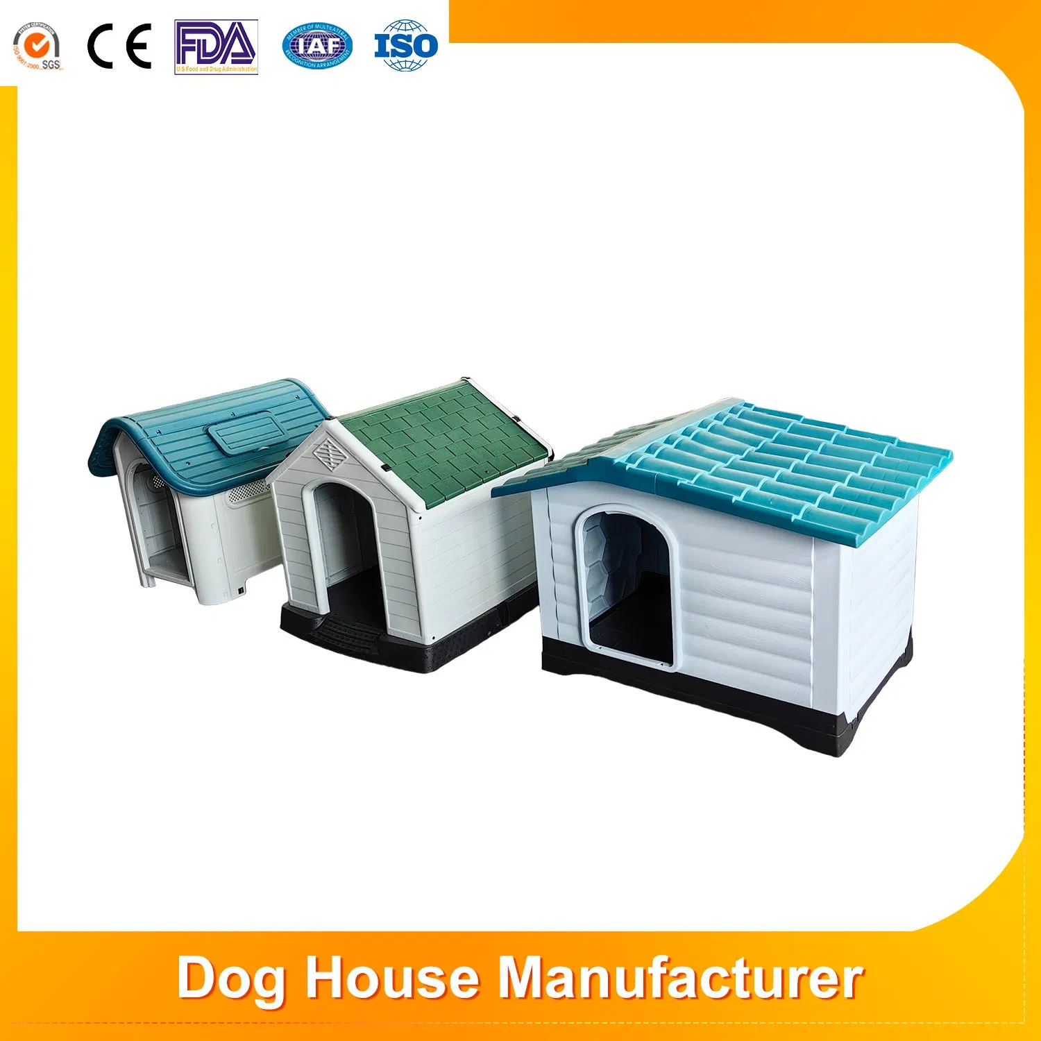New Arrival Luxury Manufacturers Outdoor/Indoor Cat Bed Dog Kennel Comfortable Plastic Pet House