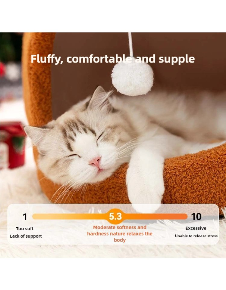 Christmas Style Forest Animal Cat Litter Small Dogs Cat Bed Autumn and Winter Warm Fun Pet Cat House