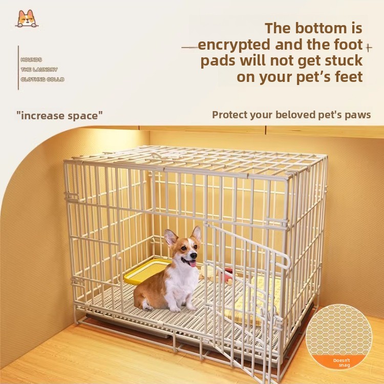 Luxury Iron Breathable Dog Cage for Mini/Small/Medium Dogs Modern Indoor Pet Fence Not Occupying Space