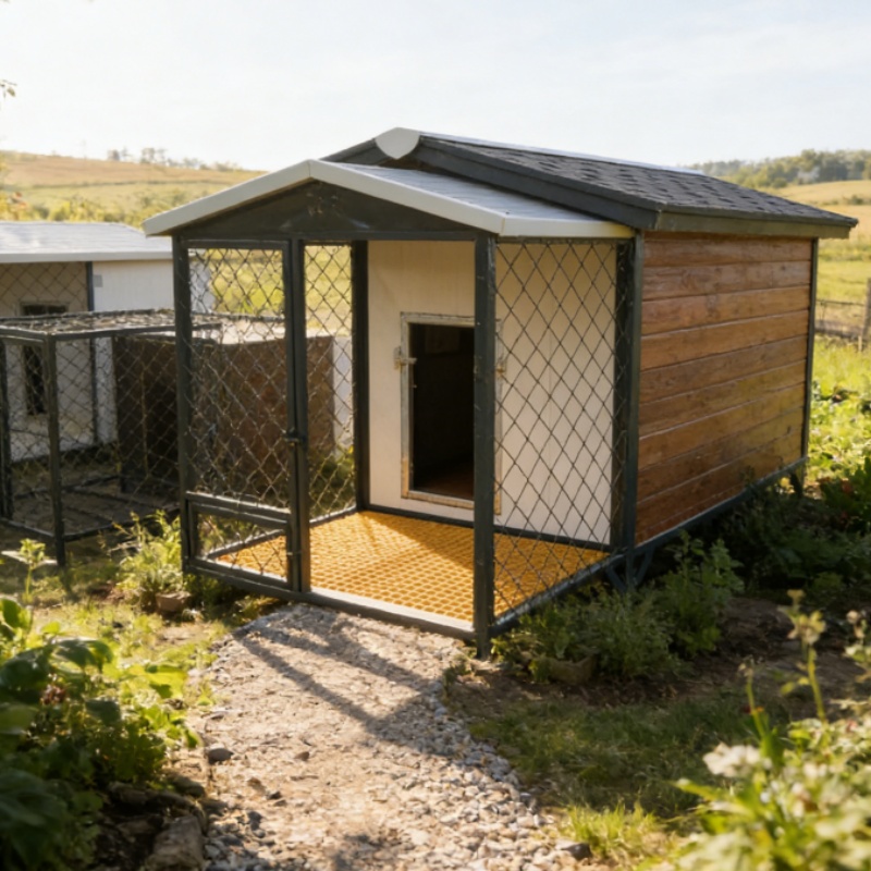 Oak Frame Outdoor Pet Cabin - Heavy-Duty for Permanent Installation