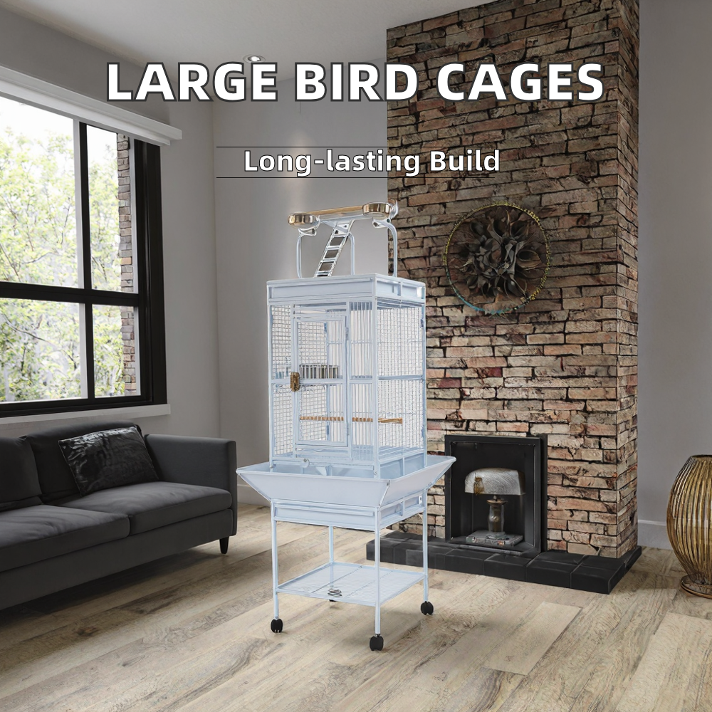 Extra Large Solid Pattern Metal Bird Cage Stackable Outdoor Breeding Cage with Button Closure for Dogs Cats Direct From China