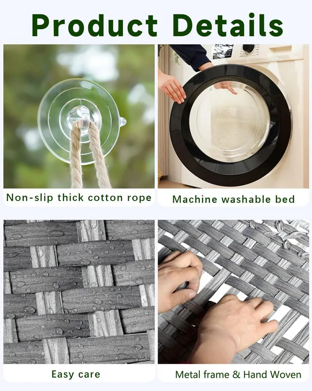 Small Collapsible Durable PP Pet House with Hook Loop Closure Luxury Style Cat Window Perch Hammock Bed for Indoor Use