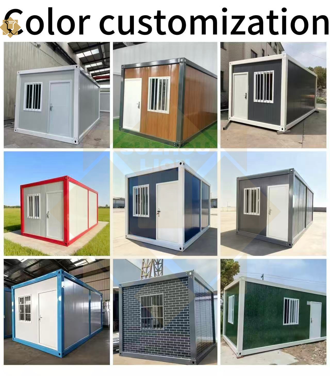 Portable Detachable Modular Steel Container House Prefab For Backyard Studio, Garden Office And Outdoor Workspace