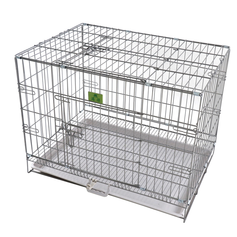 Portable Powder-Coated Foldable Steel Wire Dog and Cat Pet Cages Wholesale