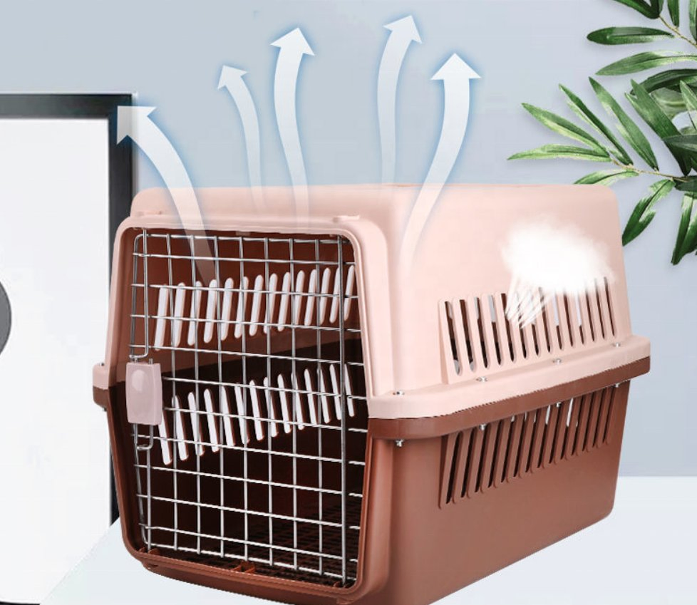 High Quality Ventilation Airlines Approved Plasti Travel Pet Cage Outdoor Pet Airplane Box