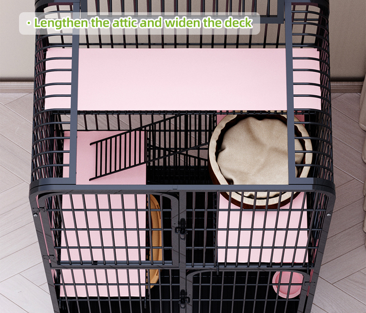 Portable Heavy Duty Cat Crate Foldable Pet Cage With Safety Lock For Travel Daily Rest